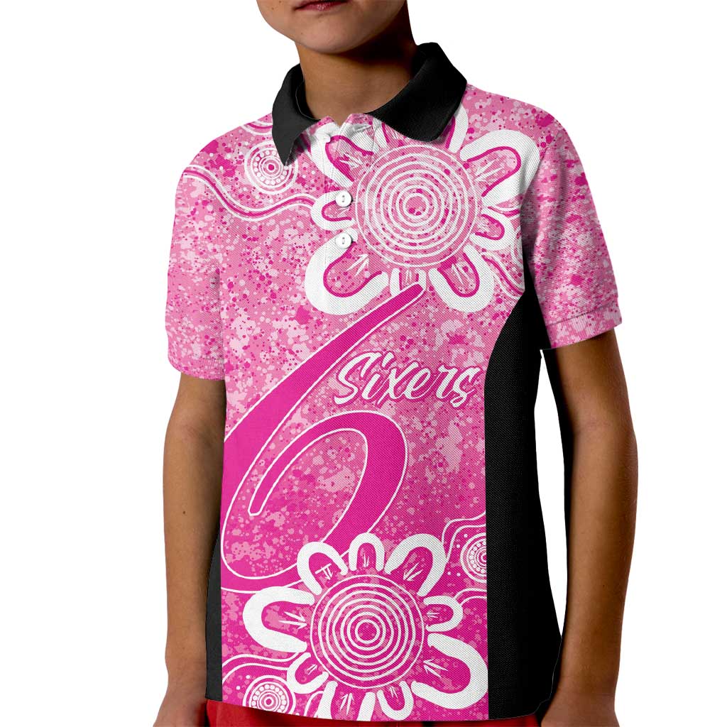 Australian Sixers Cricket Custom Kid Polo Shirt Minimalism Aboriginal