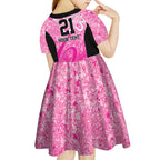 Australian Sixers Cricket Custom Kid Short Sleeve Dress Minimalism Aboriginal