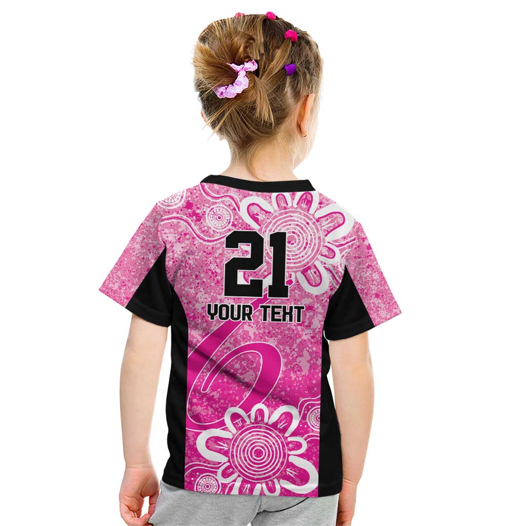 Australian Sixers Cricket Custom Kid T Shirt Minimalism Aboriginal