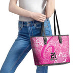 Australian Sixers Cricket Custom Leather Tote Bag Minimalism Aboriginal