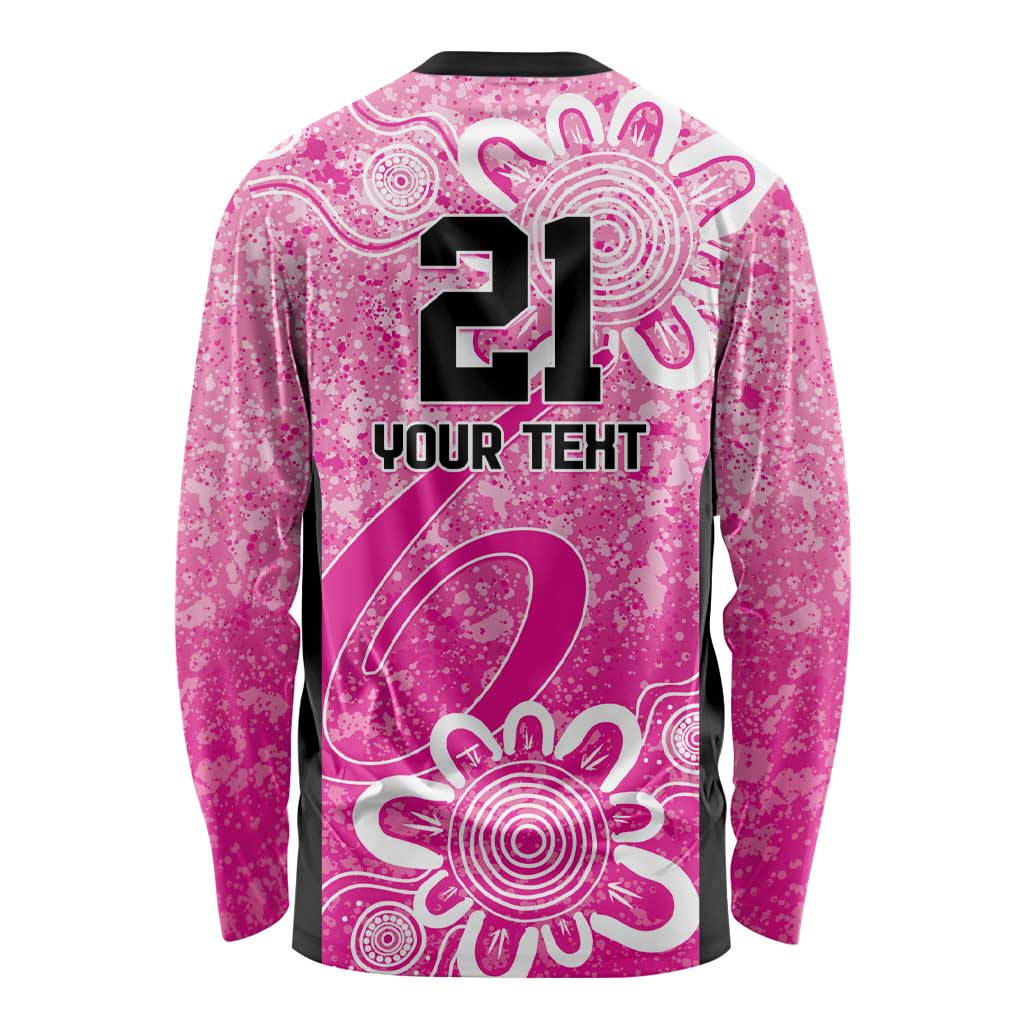 Australian Sixers Cricket Custom Long Sleeve Shirt Minimalism Aboriginal