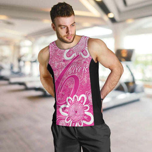Australian Sixers Cricket Custom Men Tank Top Minimalism Aboriginal
