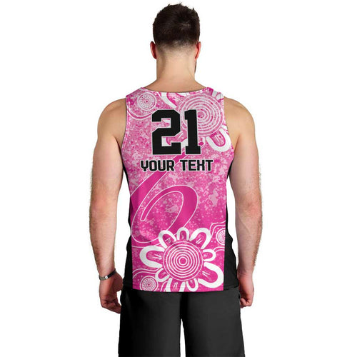Australian Sixers Cricket Custom Men Tank Top Minimalism Aboriginal