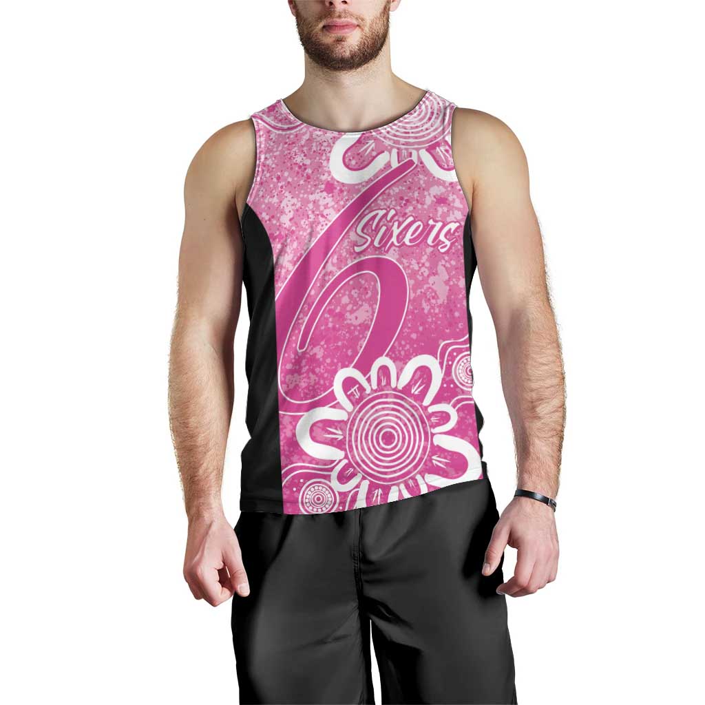 Australian Sixers Cricket Custom Men Tank Top Minimalism Aboriginal