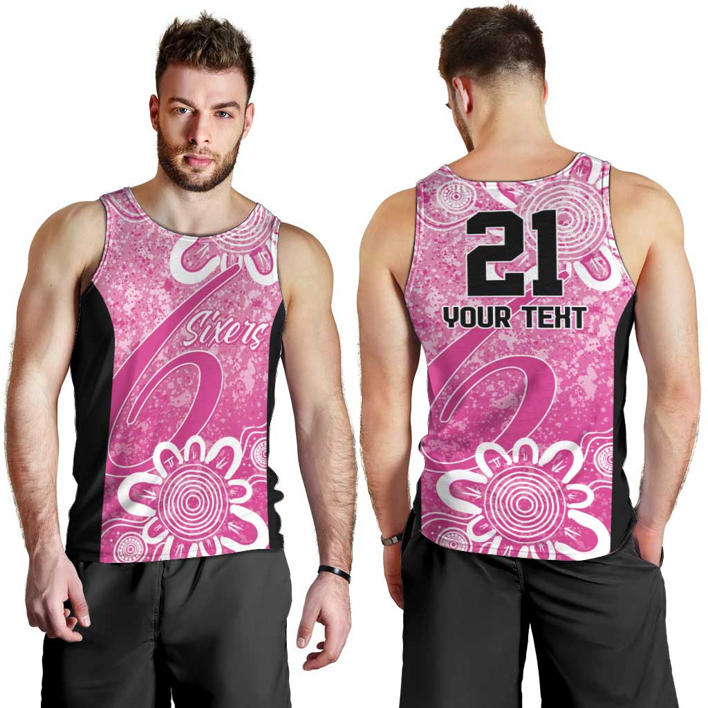 Australian Sixers Cricket Custom Men Tank Top Minimalism Aboriginal
