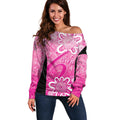 Australian Sixers Cricket Custom Off Shoulder Sweater Minimalism Aboriginal