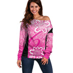 Australian Sixers Cricket Custom Off Shoulder Sweater Minimalism Aboriginal