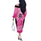 Australian Sixers Cricket Custom Off The Shoulder Long Sleeve Dress Minimalism Aboriginal