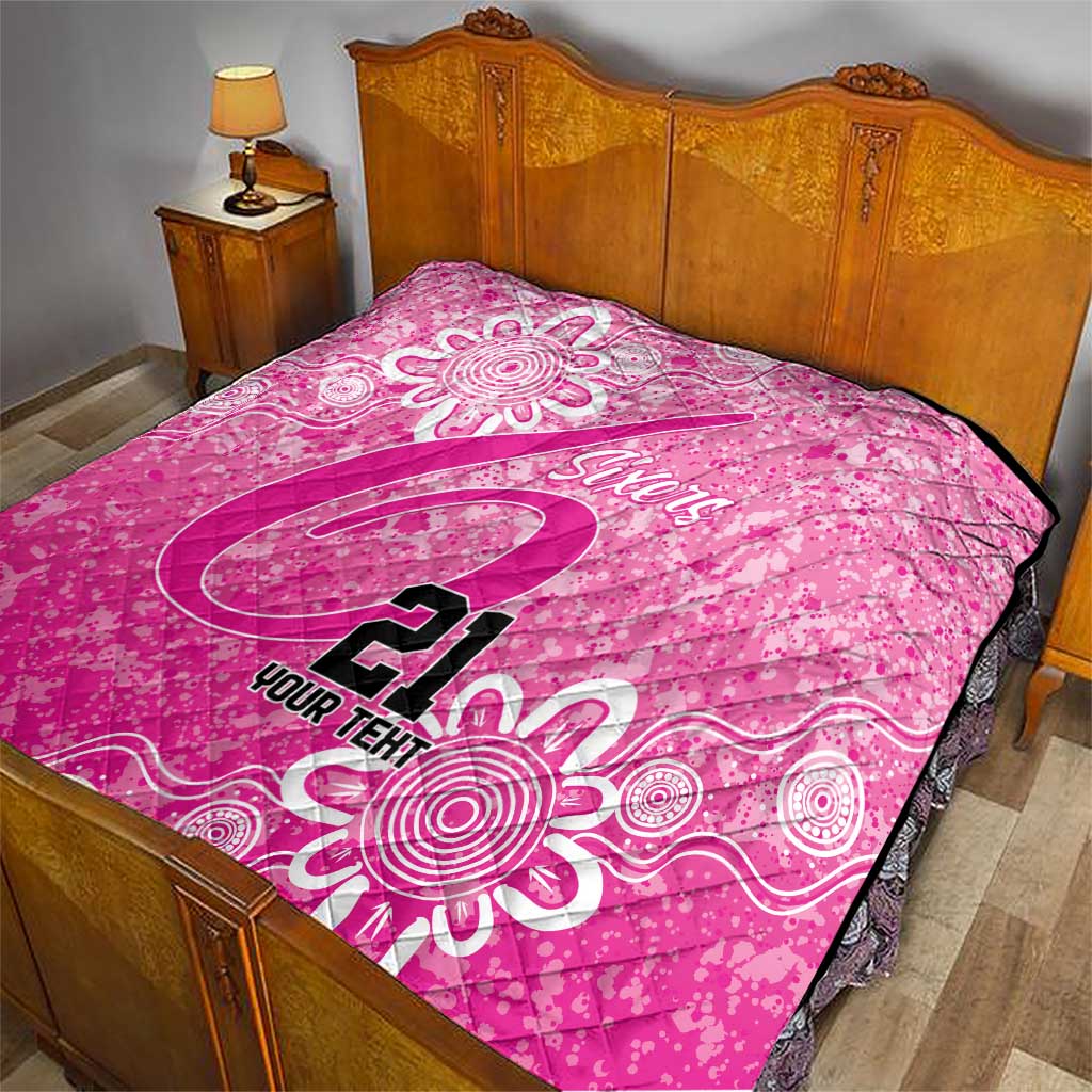 Australian Sixers Cricket Custom Quilt Minimalism Aboriginal