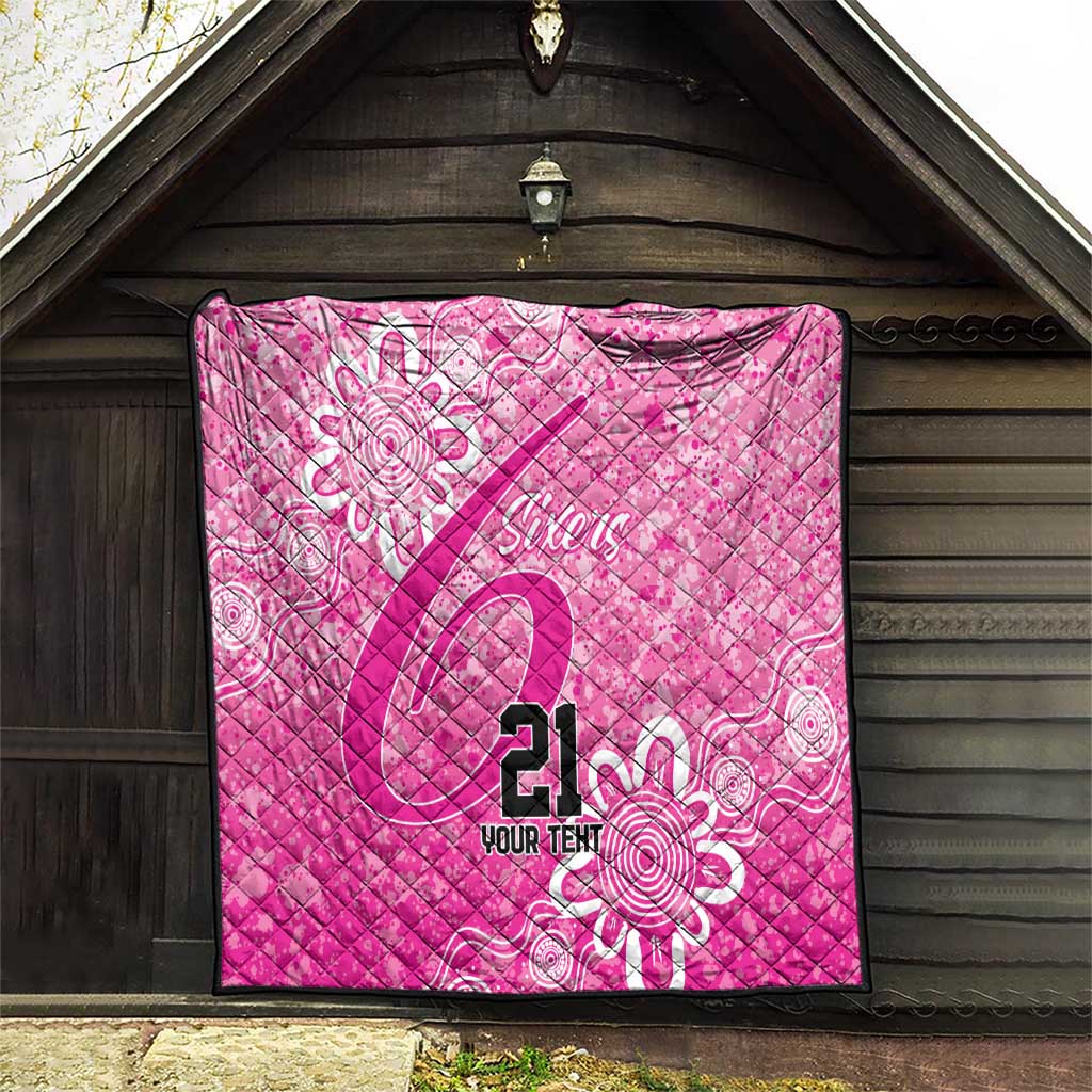 Australian Sixers Cricket Custom Quilt Minimalism Aboriginal