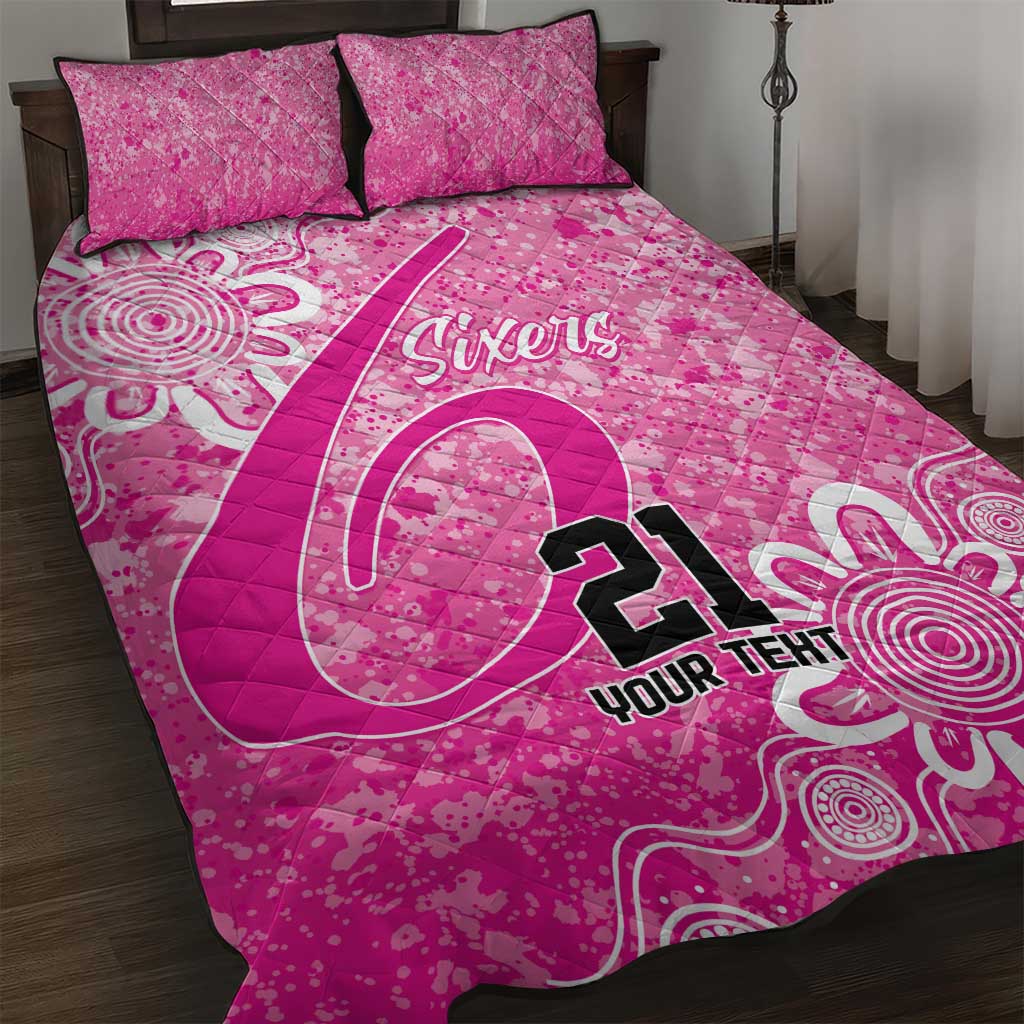 Australian Sixers Cricket Custom Quilt Bed Set Minimalism Aboriginal