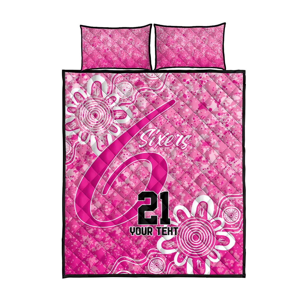 Australian Sixers Cricket Custom Quilt Bed Set Minimalism Aboriginal
