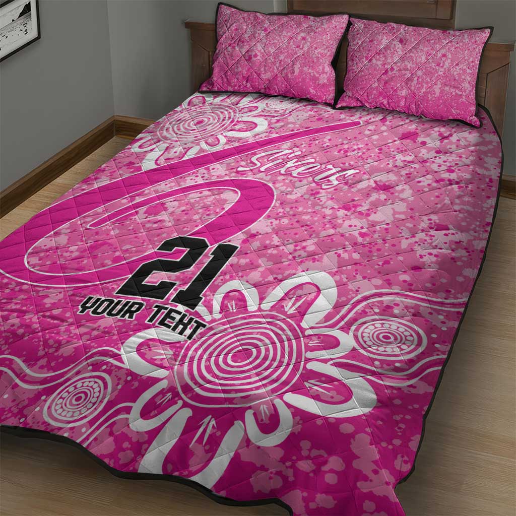 Australian Sixers Cricket Custom Quilt Bed Set Minimalism Aboriginal