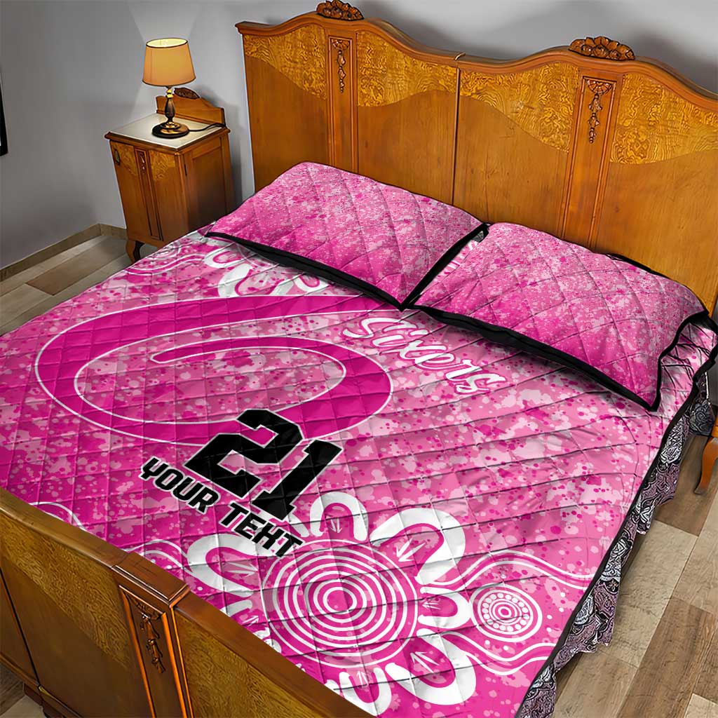 Australian Sixers Cricket Custom Quilt Bed Set Minimalism Aboriginal