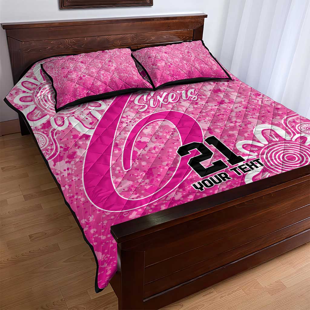 Australian Sixers Cricket Custom Quilt Bed Set Minimalism Aboriginal