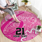 Australian Sixers Cricket Custom Round Carpet Minimalism Aboriginal