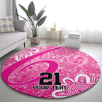 Australian Sixers Cricket Custom Round Carpet Minimalism Aboriginal
