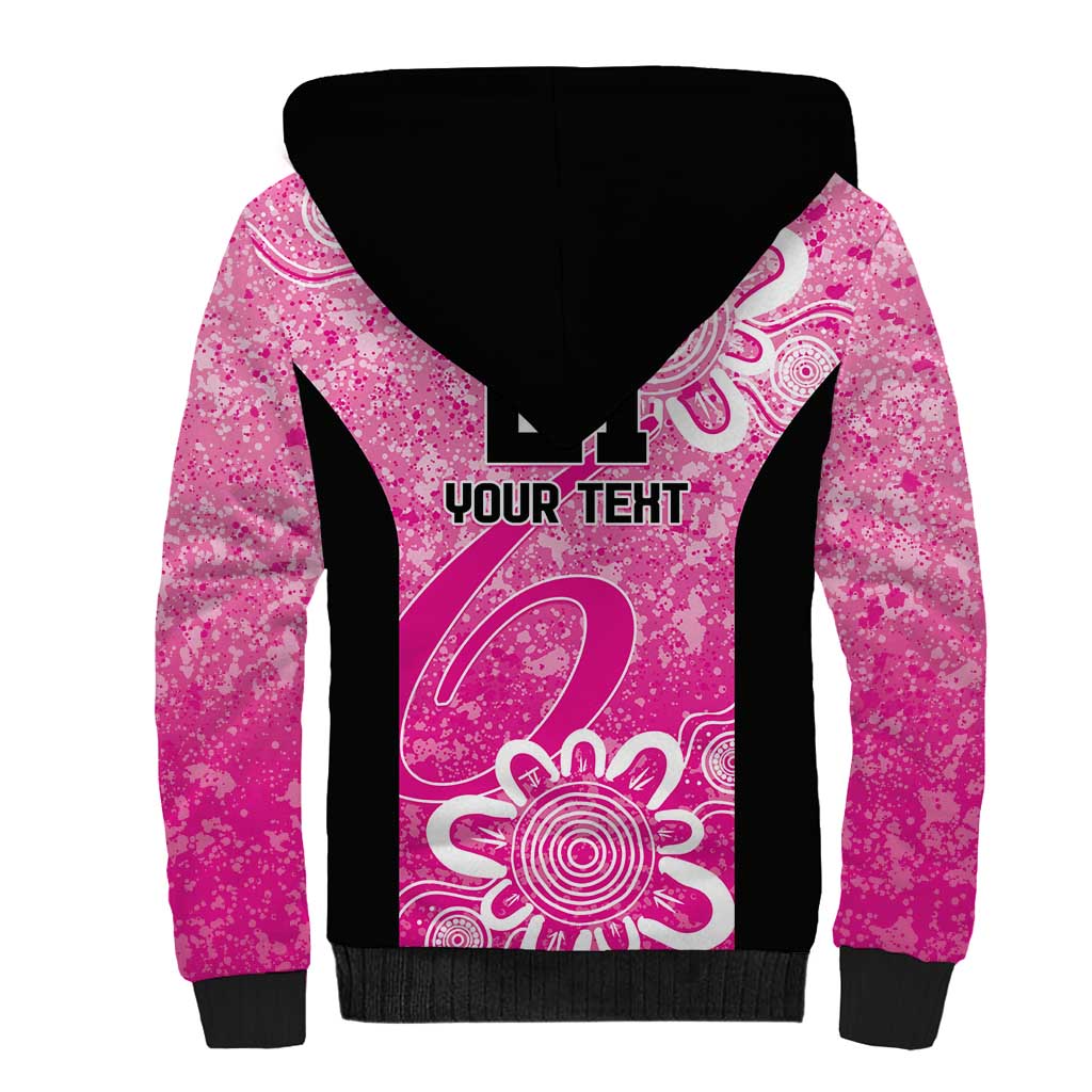 Australian Sixers Cricket Custom Sherpa Hoodie Minimalism Aboriginal