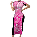 Australian Sixers Cricket Custom Short Sleeve Bodycon Dress Minimalism Aboriginal