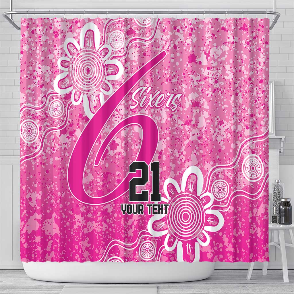 Australian Sixers Cricket Custom Shower Curtain Minimalism Aboriginal
