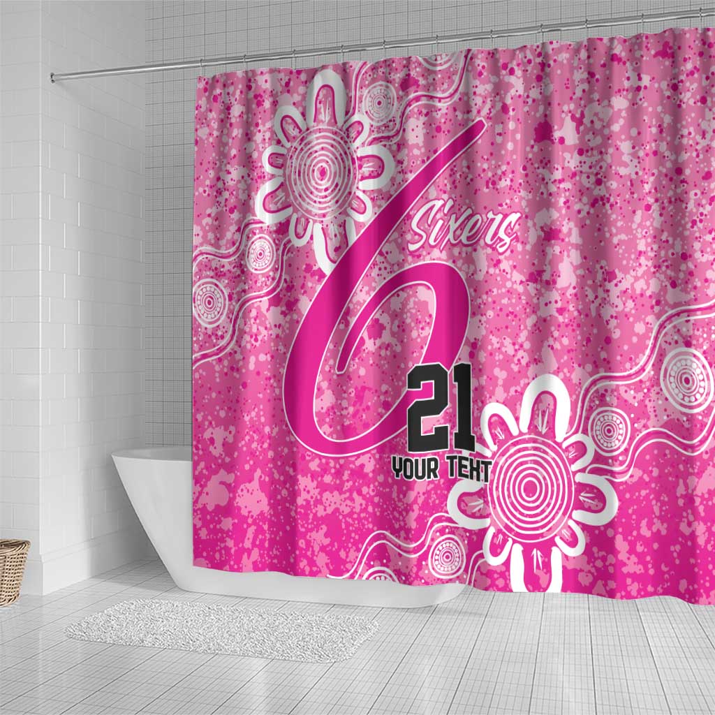 Australian Sixers Cricket Custom Shower Curtain Minimalism Aboriginal
