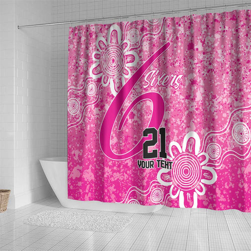 Australian Sixers Cricket Custom Shower Curtain Minimalism Aboriginal