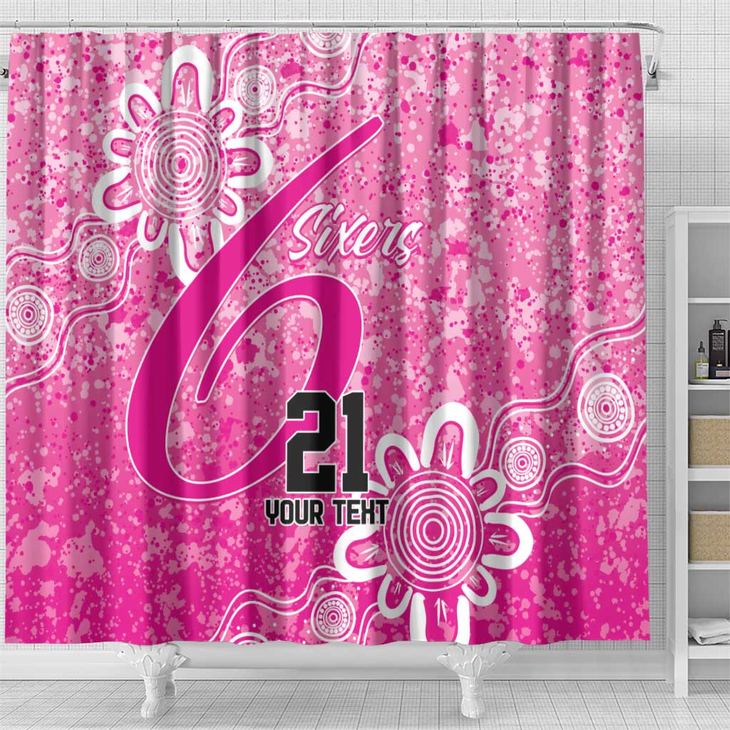 Australian Sixers Cricket Custom Shower Curtain Minimalism Aboriginal