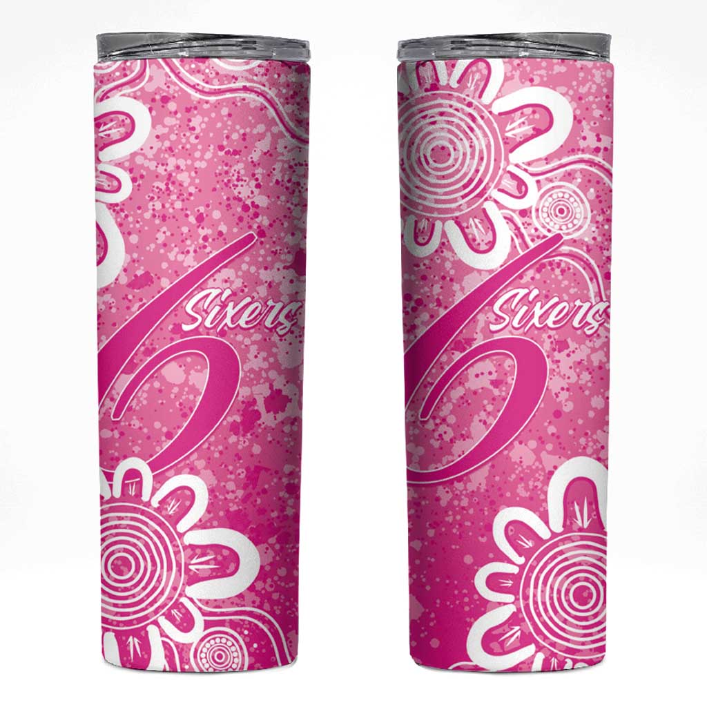 Australian Sixers Cricket Custom Skinny Tumbler Minimalism Aboriginal