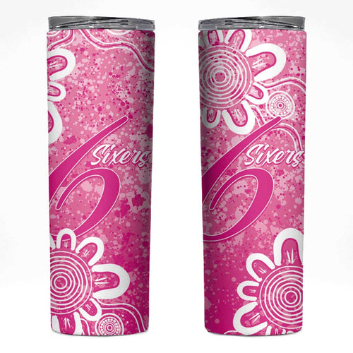 Australian Sixers Cricket Custom Skinny Tumbler Minimalism Aboriginal