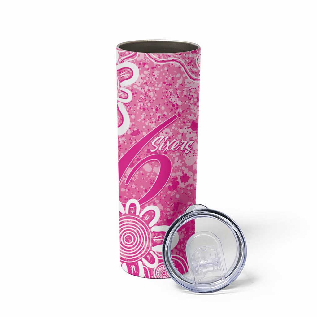 Australian Sixers Cricket Custom Skinny Tumbler Minimalism Aboriginal