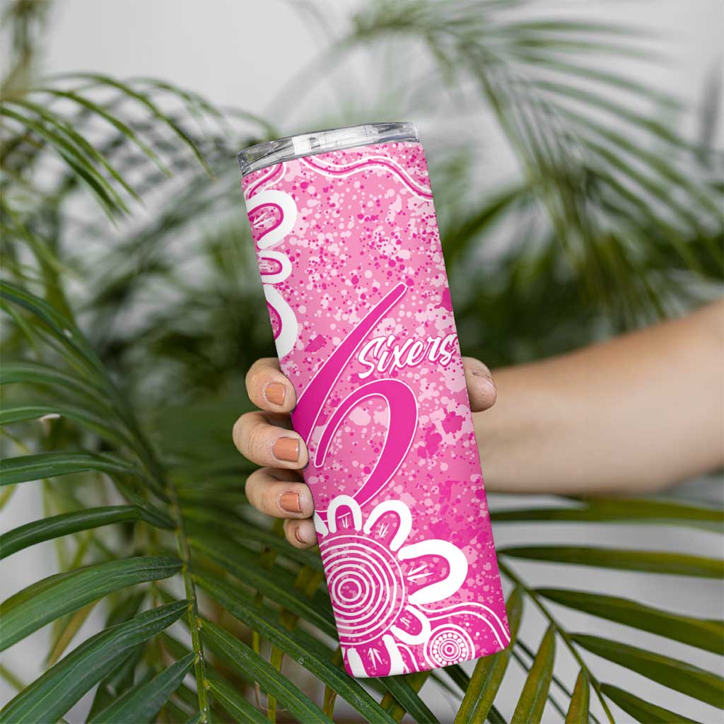 Australian Sixers Cricket Custom Skinny Tumbler Minimalism Aboriginal