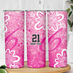 Australian Sixers Cricket Custom Skinny Tumbler Minimalism Aboriginal