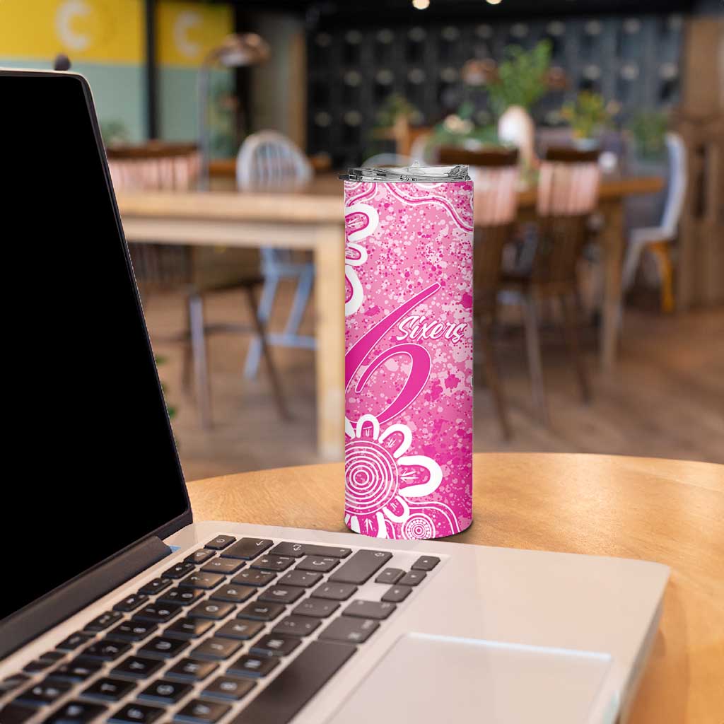Australian Sixers Cricket Custom Skinny Tumbler Minimalism Aboriginal