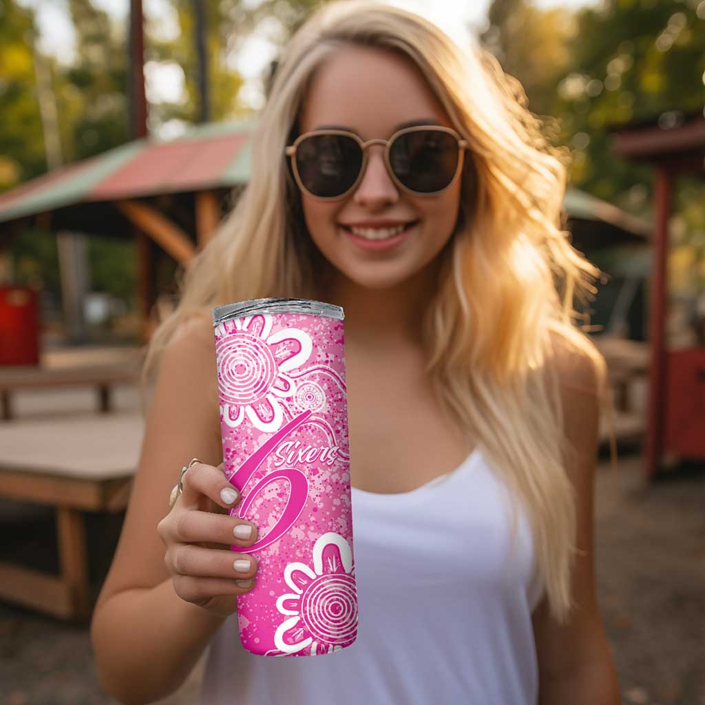 Australian Sixers Cricket Custom Skinny Tumbler Minimalism Aboriginal