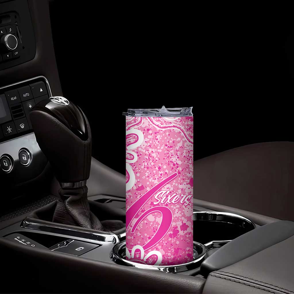 Australian Sixers Cricket Custom Skinny Tumbler Minimalism Aboriginal
