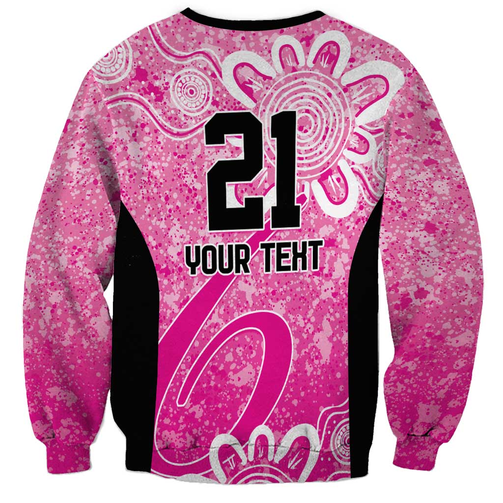 Australian Sixers Cricket Custom Sweatshirt Minimalism Aboriginal