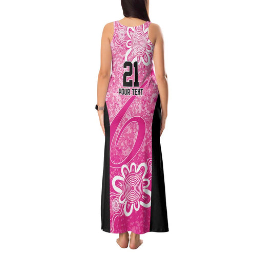Australian Sixers Cricket Custom Tank Maxi Dress Minimalism Aboriginal