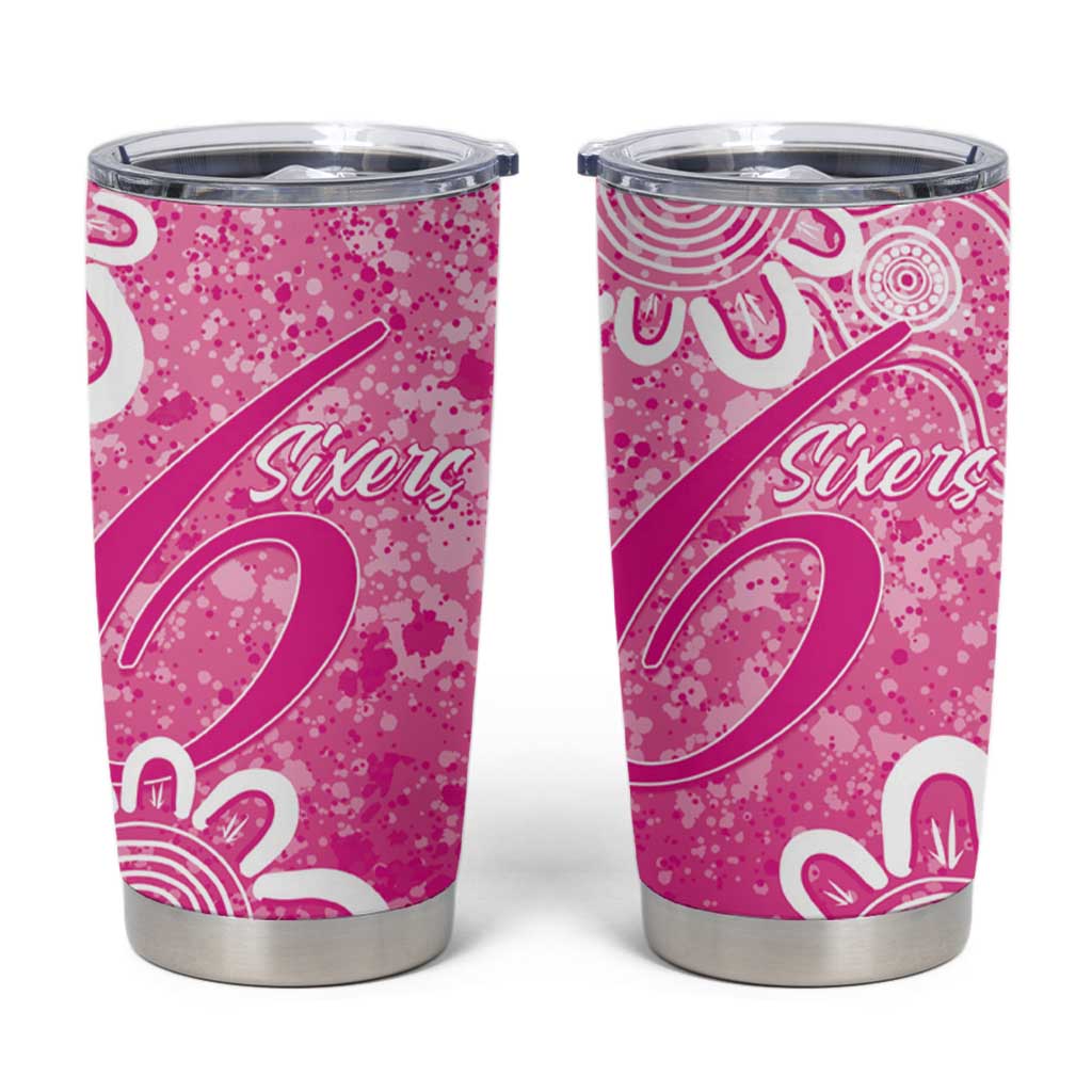 Australian Sixers Cricket Custom Tumbler Cup Minimalism Aboriginal