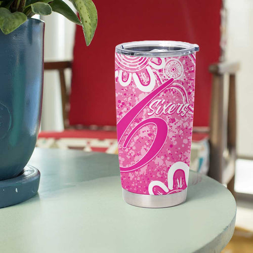 Australian Sixers Cricket Custom Tumbler Cup Minimalism Aboriginal