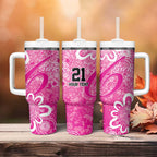 Australian Sixers Cricket Custom Tumbler With Handle Minimalism Aboriginal