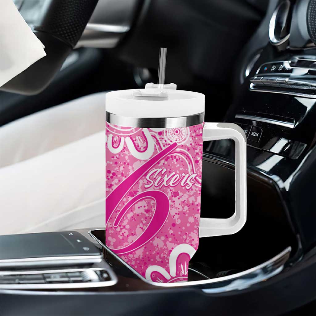 Australian Sixers Cricket Custom Tumbler With Handle Minimalism Aboriginal