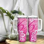 Australian Sixers Cricket Custom Tumbler With Handle Minimalism Aboriginal