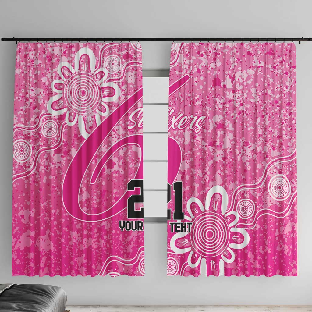 Australian Sixers Cricket Custom Window Curtain Minimalism Aboriginal