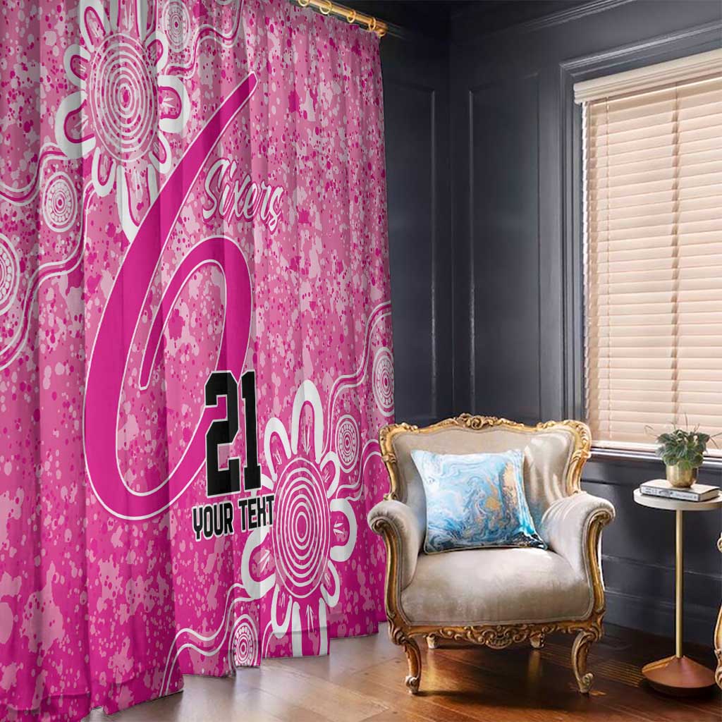 Australian Sixers Cricket Custom Window Curtain Minimalism Aboriginal