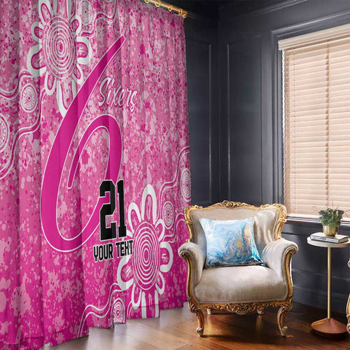 Australian Sixers Cricket Custom Window Curtain Minimalism Aboriginal