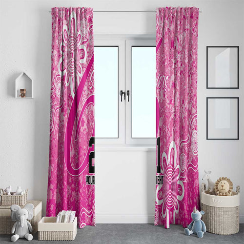 Australian Sixers Cricket Custom Window Curtain Minimalism Aboriginal