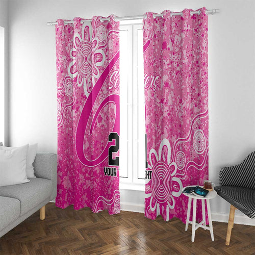 Australian Sixers Cricket Custom Window Curtain Minimalism Aboriginal