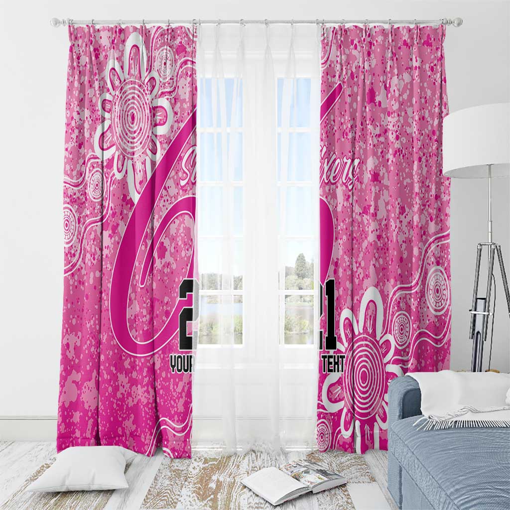 Australian Sixers Cricket Custom Window Curtain Minimalism Aboriginal