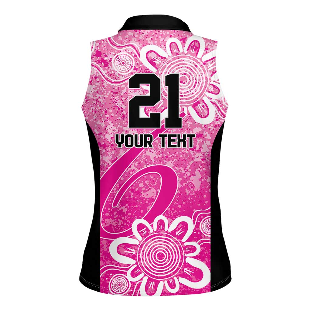 Australian Sixers Cricket Custom Women Sleeveless Polo Shirt Minimalism Aboriginal