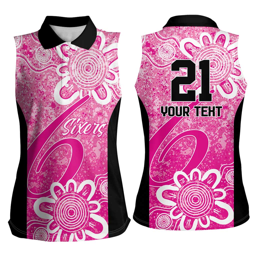Australian Sixers Cricket Custom Women Sleeveless Polo Shirt Minimalism Aboriginal